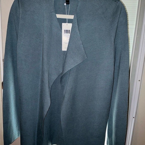 Eileen Fisher Silk/Organic Cotton Open Front Jacket Size XXS - Picture 10 of 16